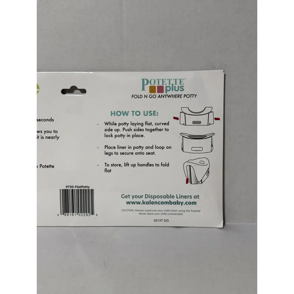 Fold ‘N’ Go Travel Potty + 30 Disposable Leakproof Liners Bundle